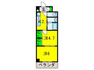 グランパシフィックパークビューの物件間取画像